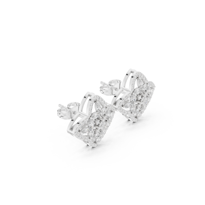 Veylisse Quatrefoil Floral Diamond Studs