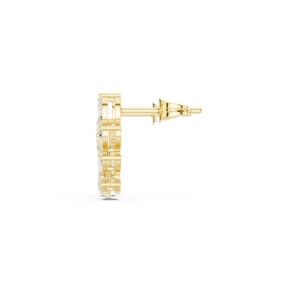 Elvienne Botanical Vine Diamond Studs
