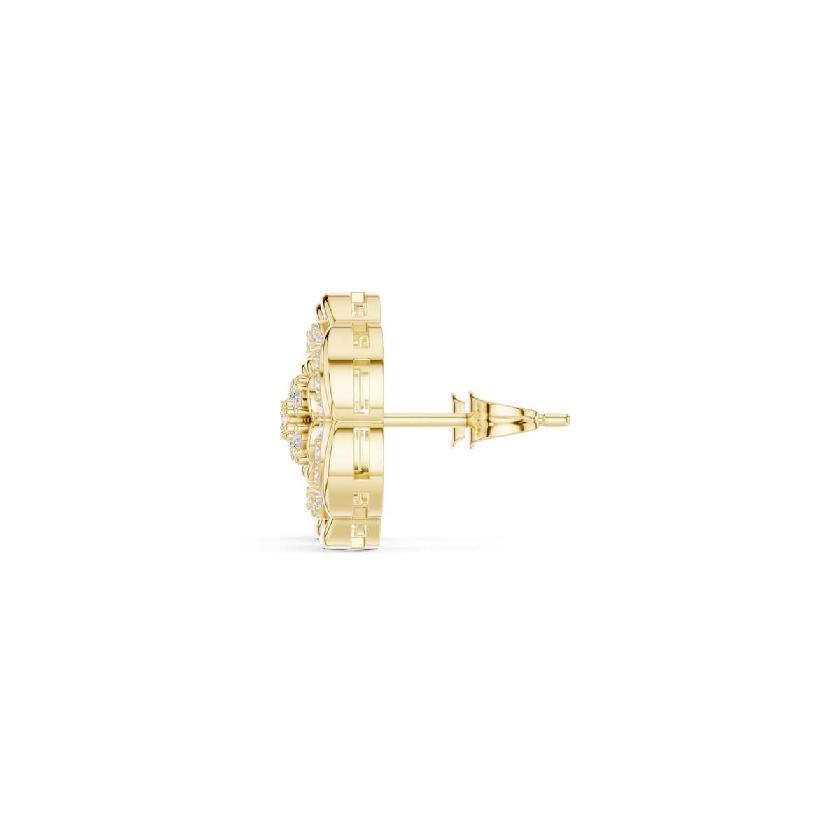 Serenelle Floral Medallion Diamond Studs