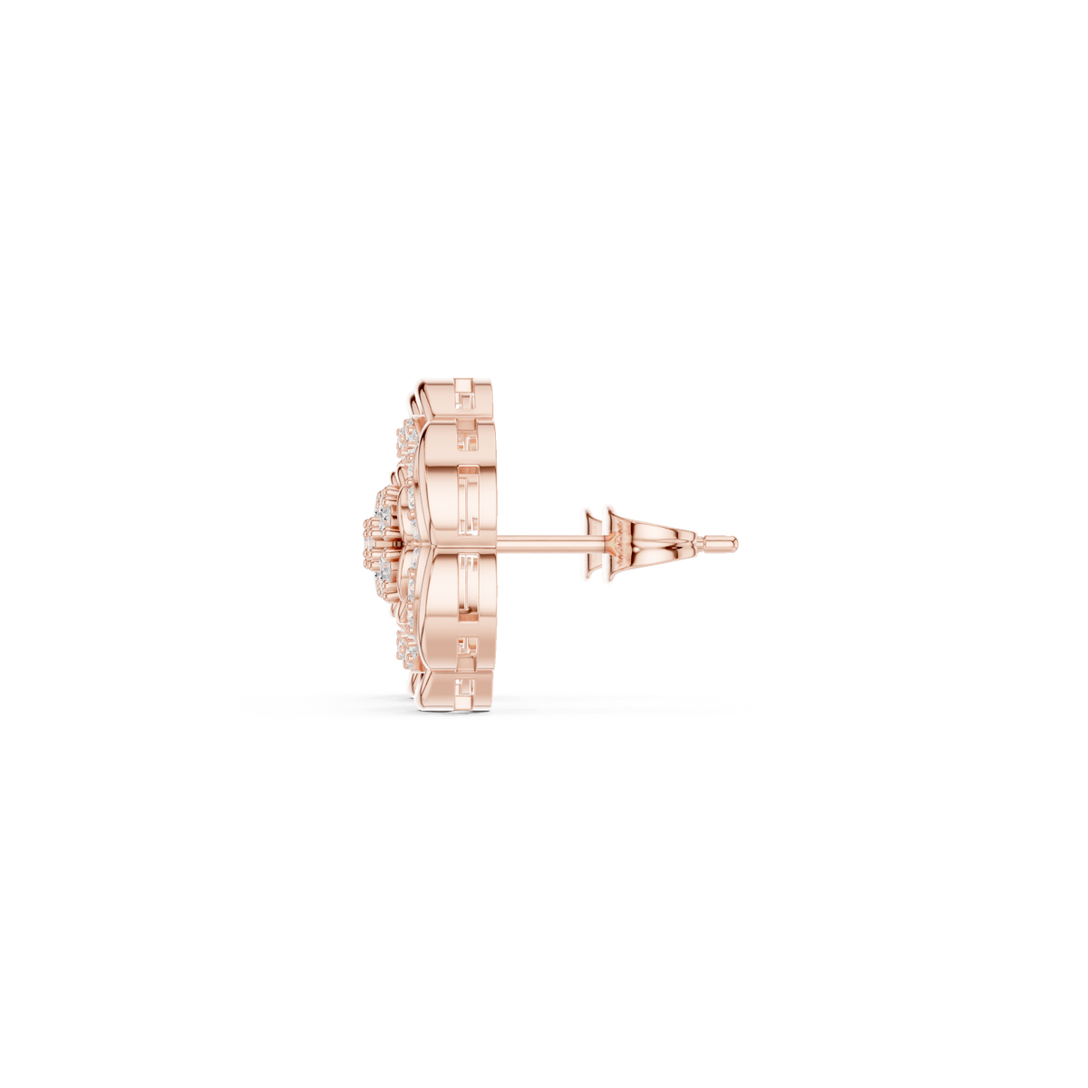 Serenelle Floral Medallion Diamond Studs