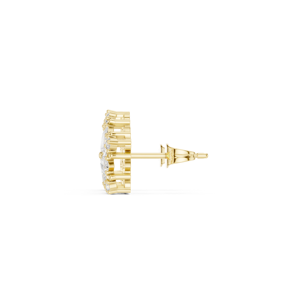 Varelia Five-Petal Floral Diamond Studs