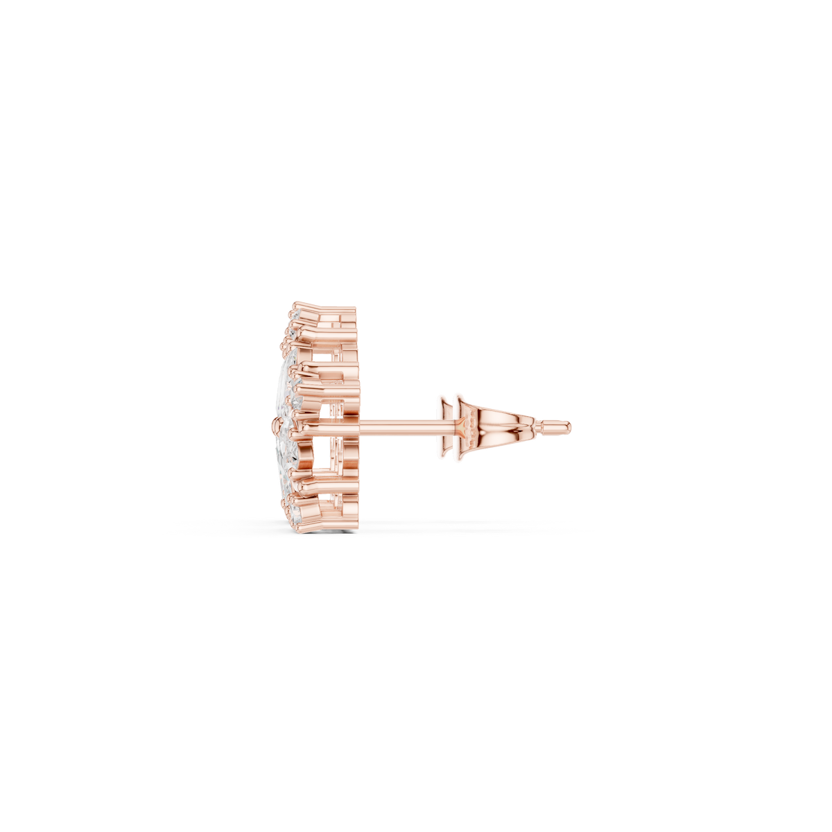 Varelia Five-Petal Floral Diamond Studs