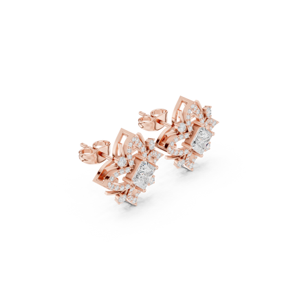 Calista Princess Bloom Pavé Studs