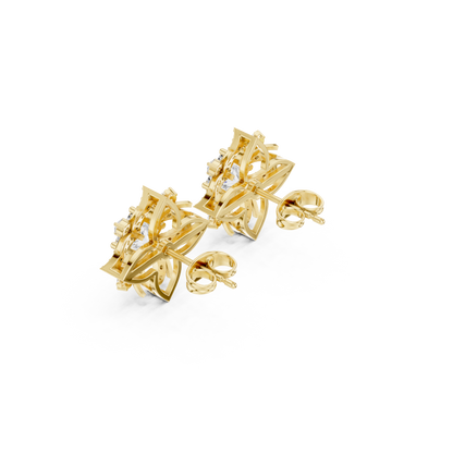 Calista Princess Bloom Pavé Studs