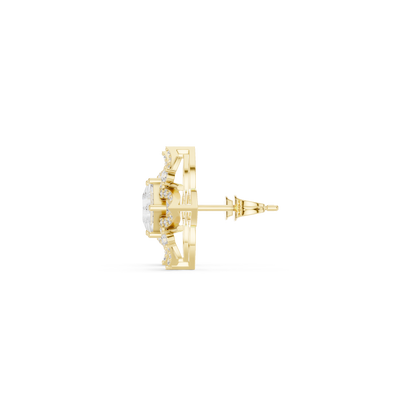 Calista Princess Bloom Pavé Studs