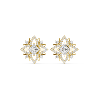 Calista Princess Bloom Pavé Studs