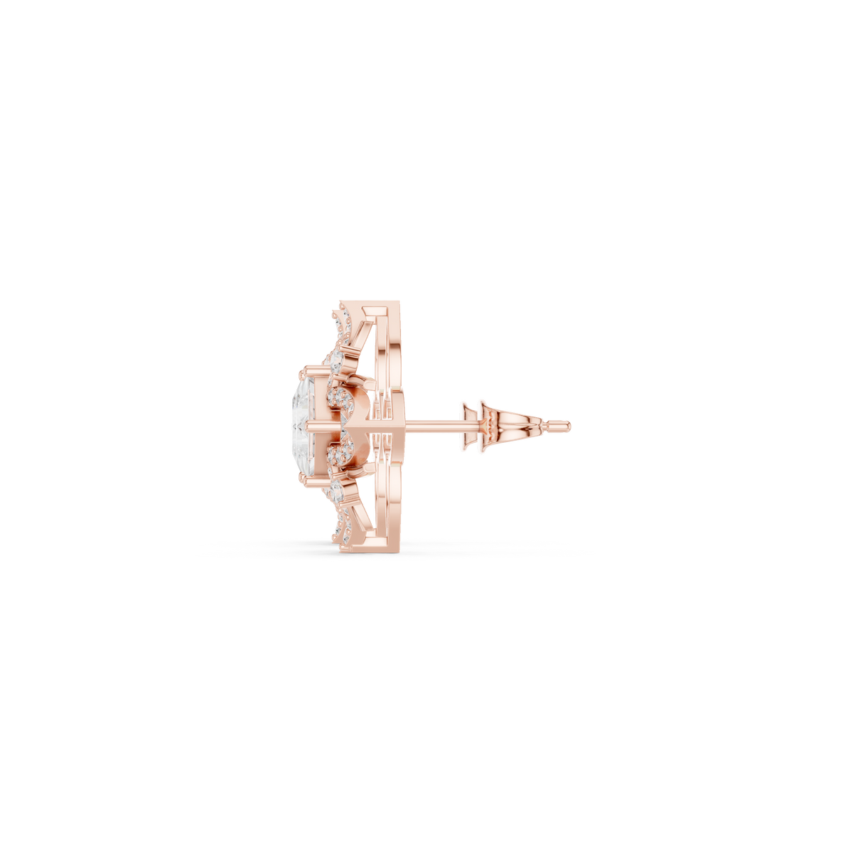 Calista Princess Bloom Pavé Studs