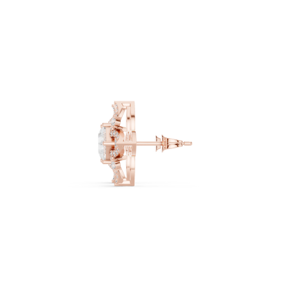 Calista Princess Bloom Pavé Studs