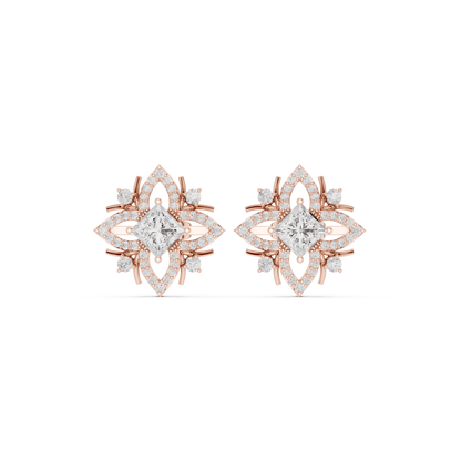 Calista Princess Bloom Pavé Studs