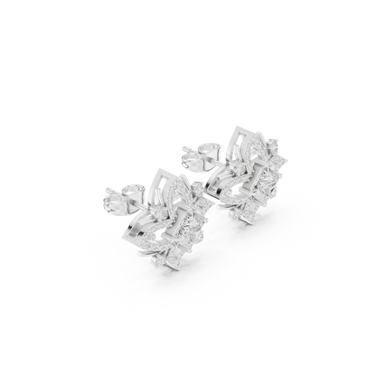 Calista Princess Bloom Pavé Studs