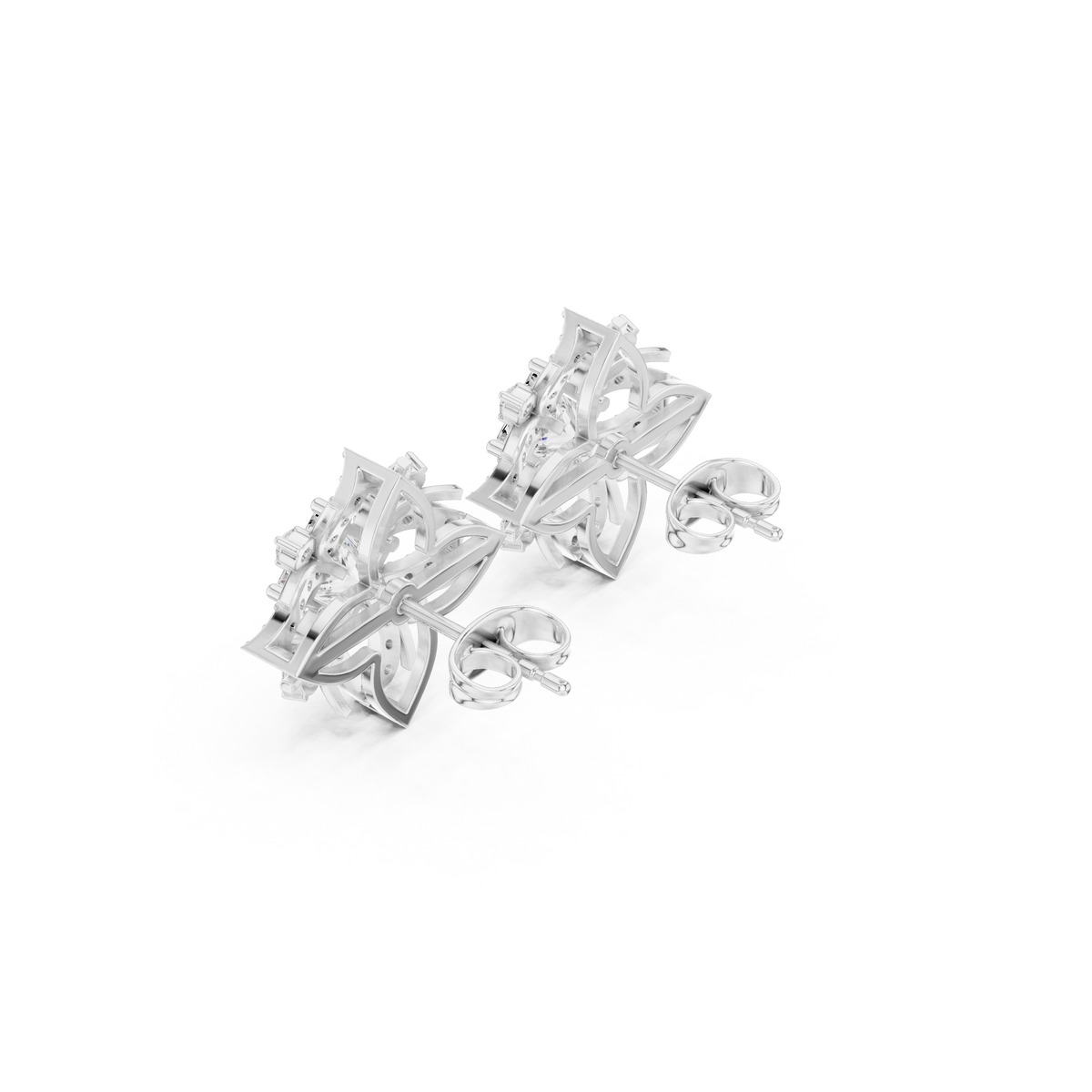 Calista Princess Bloom Pavé Studs
