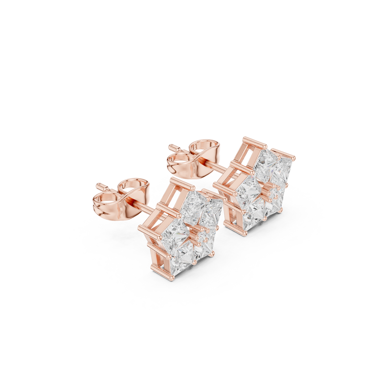Virelisse Princess Diamond Bloom Studs