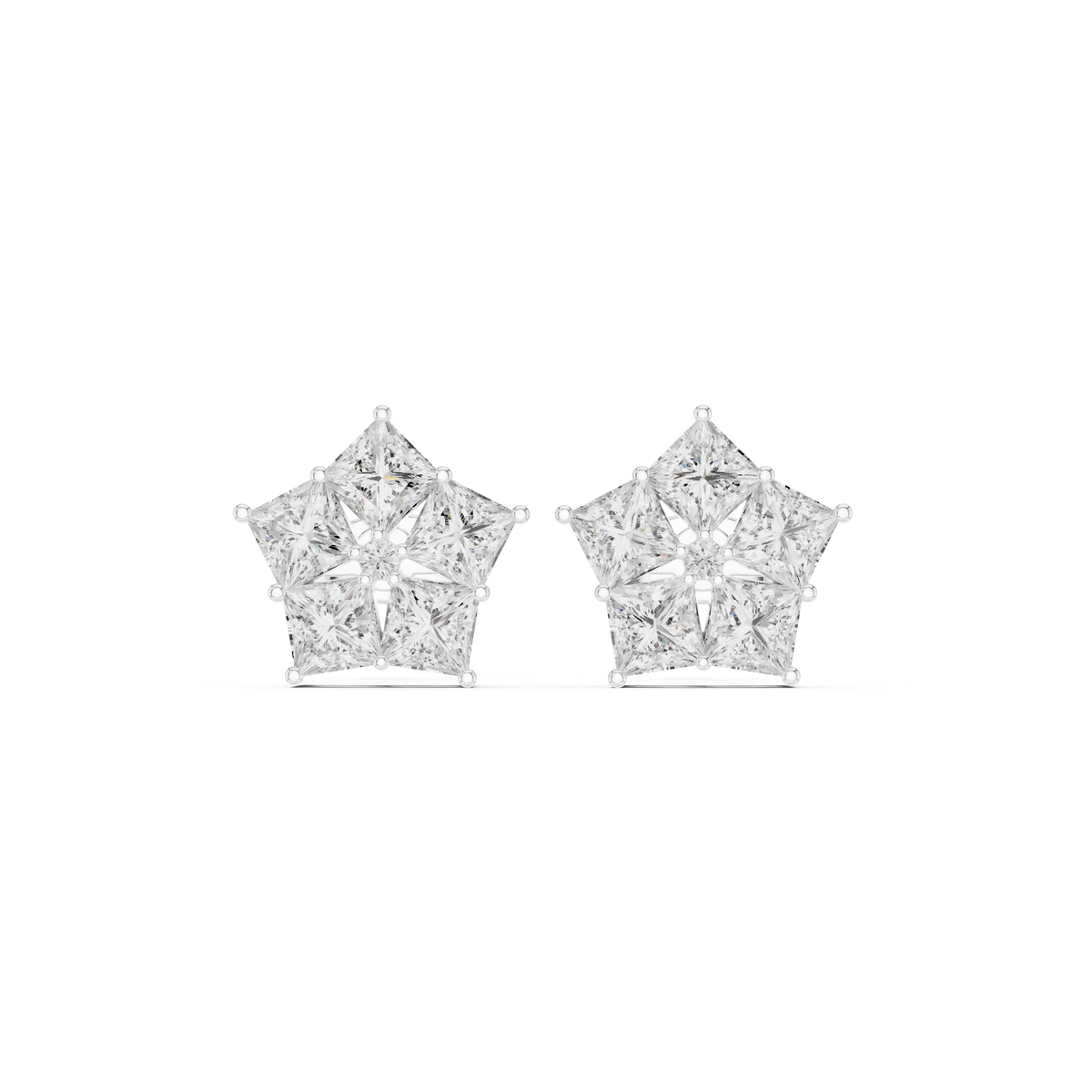 Virelisse Princess Diamond Bloom Studs
