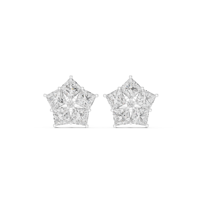 Virelisse Princess Diamond Bloom Studs