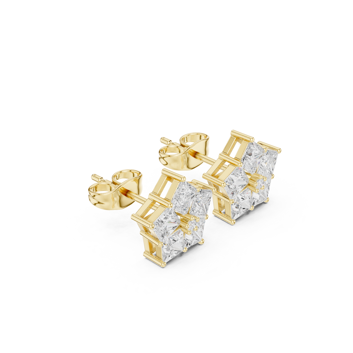 Virelisse Princess Diamond Bloom Studs