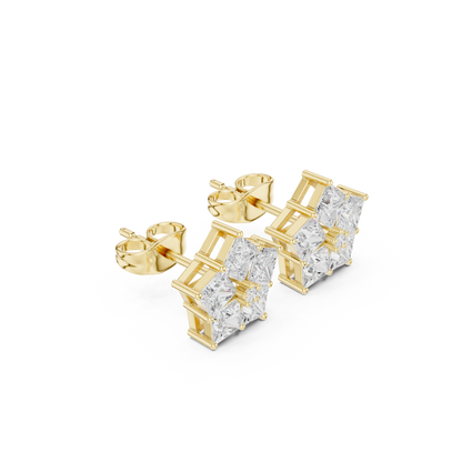 Virelisse Princess Diamond Bloom Studs