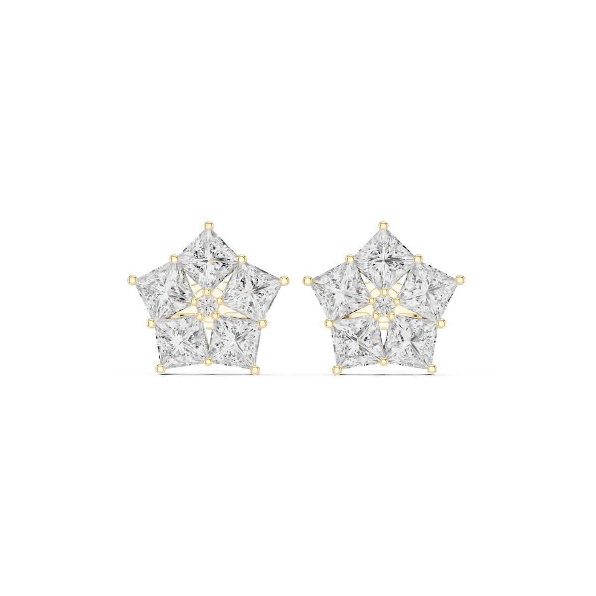 Virelisse Princess Diamond Bloom Studs
