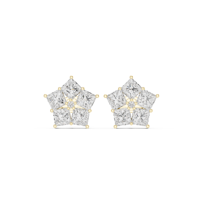 Virelisse Princess Diamond Bloom Studs