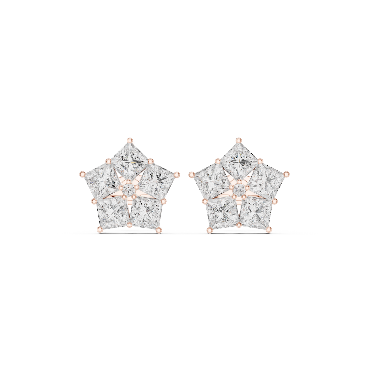 Virelisse Princess Diamond Bloom Studs