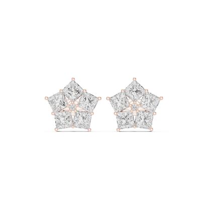 Virelisse Princess Diamond Bloom Studs