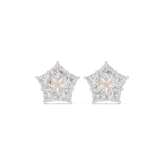 Virelisse Princess Diamond Bloom Studs