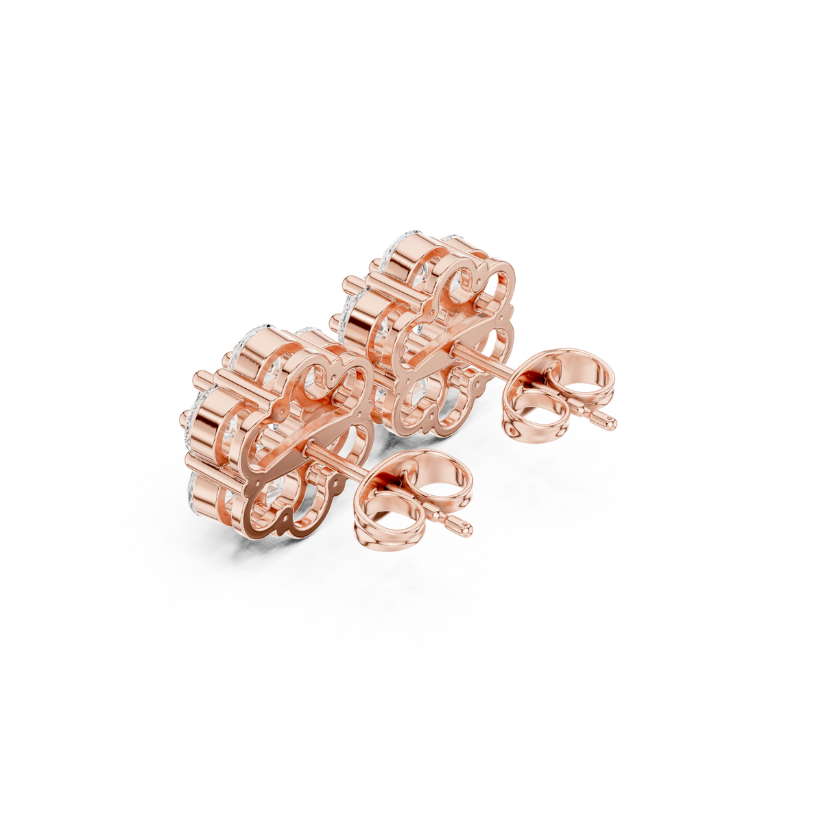 Elvaria Floral Diamond Cluster Studs