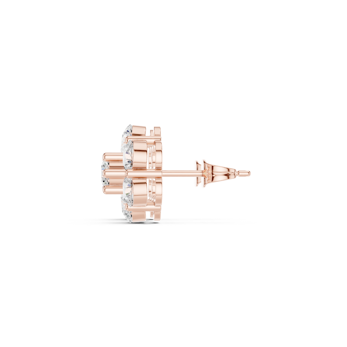 Elvaria Floral Diamond Cluster Studs