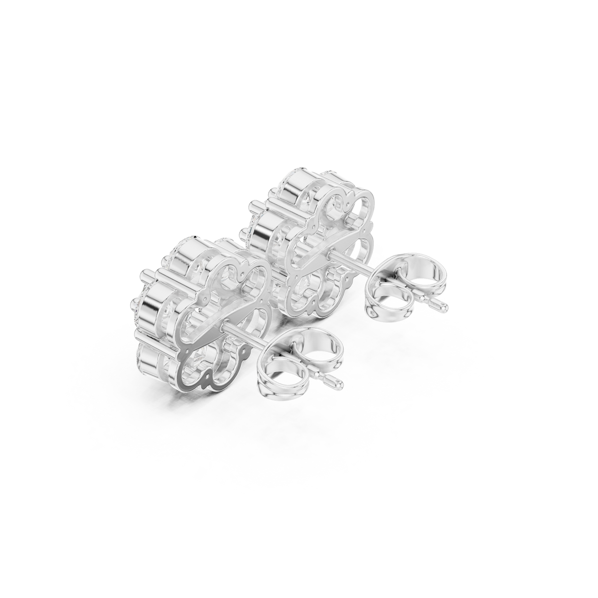 Elvaria Floral Diamond Cluster Studs