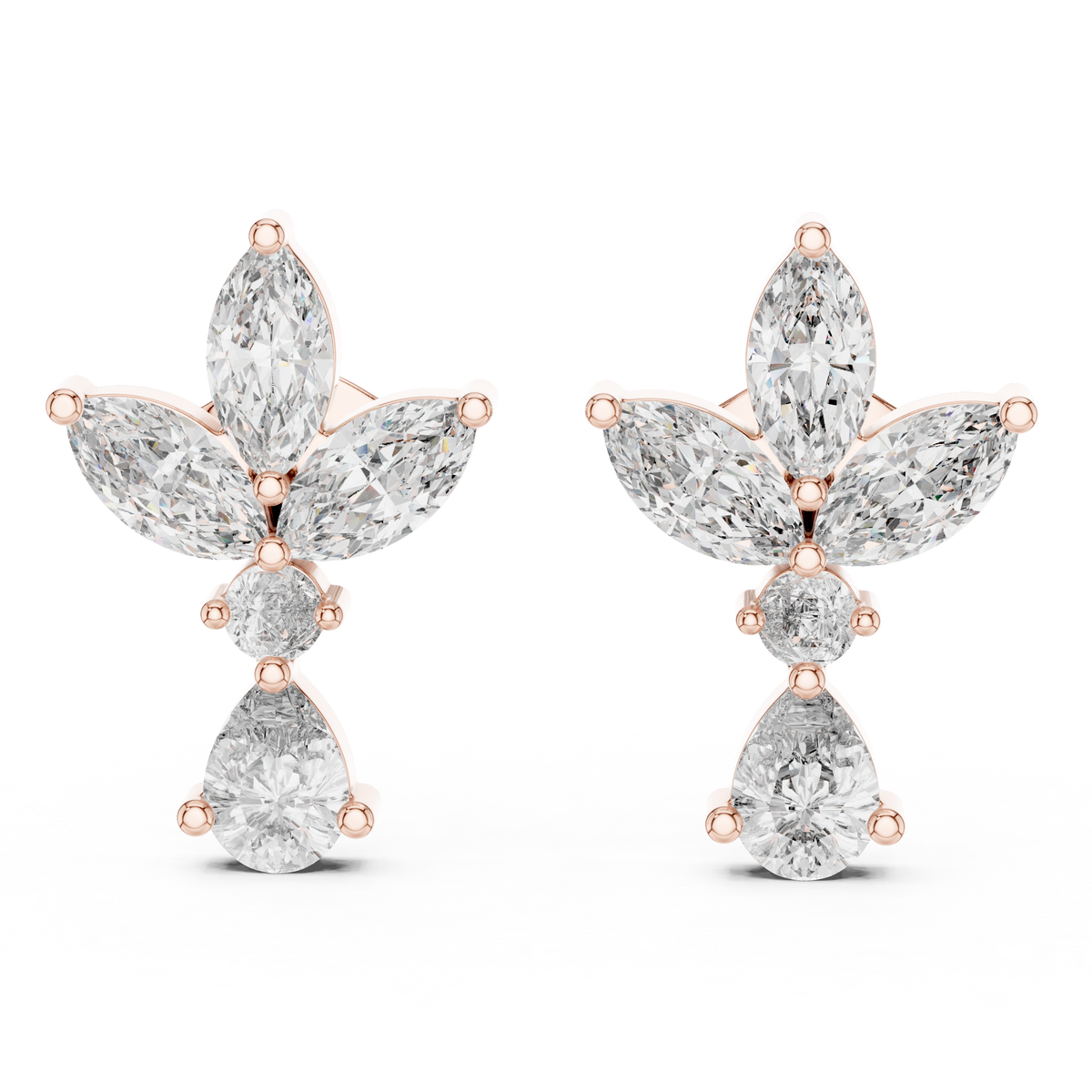 Avelune Butterfly Marquise Drop Earring