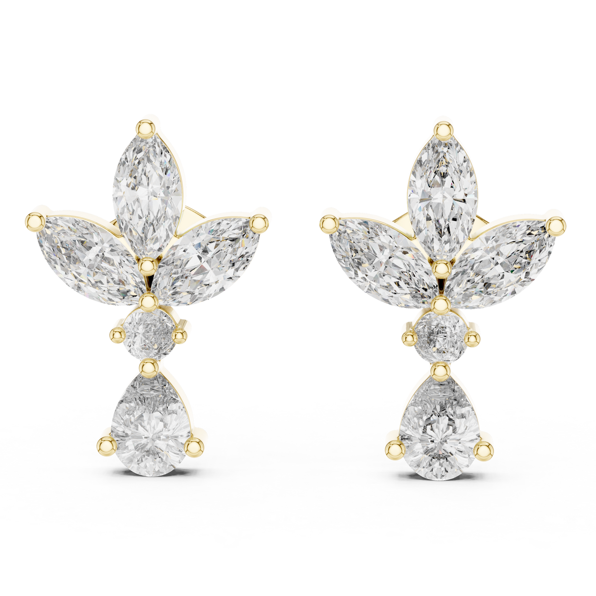 Avelune Butterfly Marquise Drop Earring