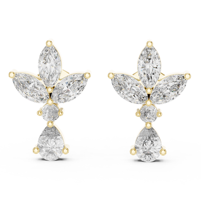 Avelune Butterfly Marquise Drop Earring