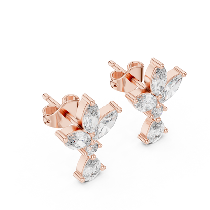Avelune Butterfly Marquise Drop Earring