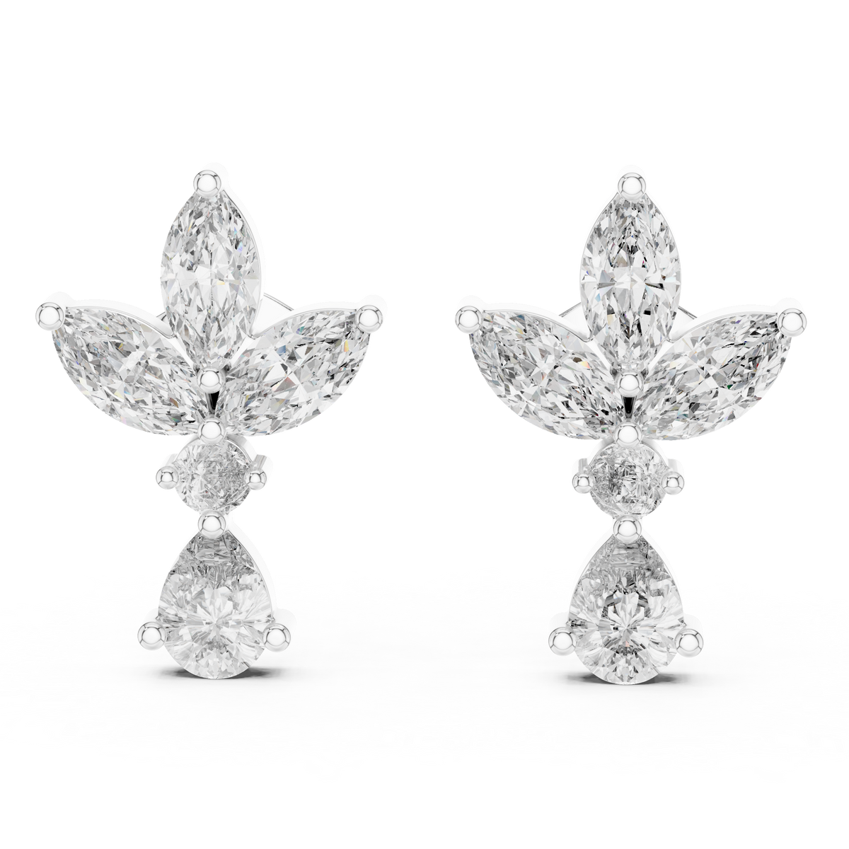 Avelune Butterfly Marquise Drop Earring
