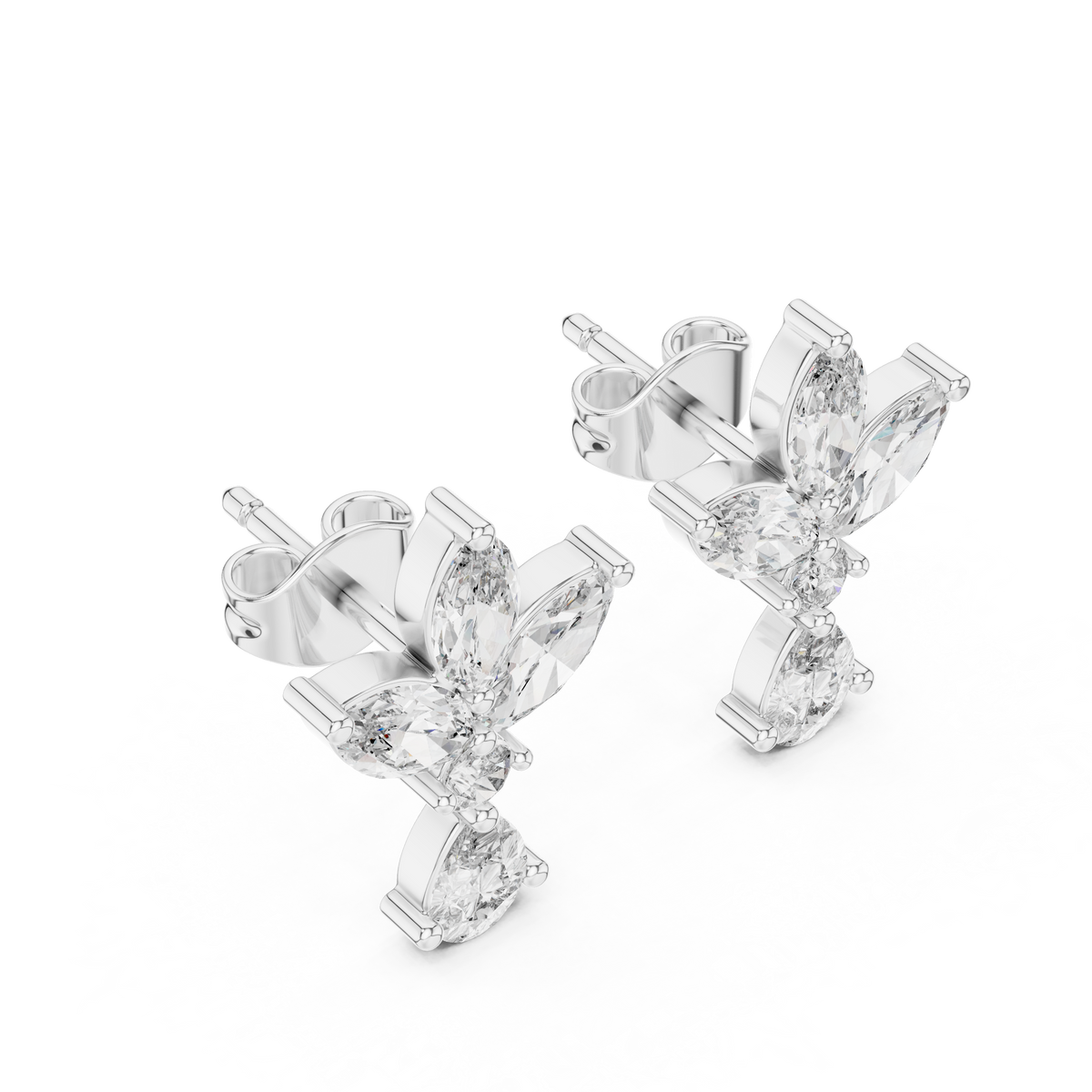 Avelune Butterfly Marquise Drop Earring
