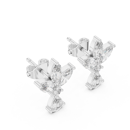 Avelune Butterfly Marquise Drop Earring