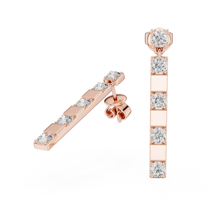 Calienne Diamond Link Bar Drop