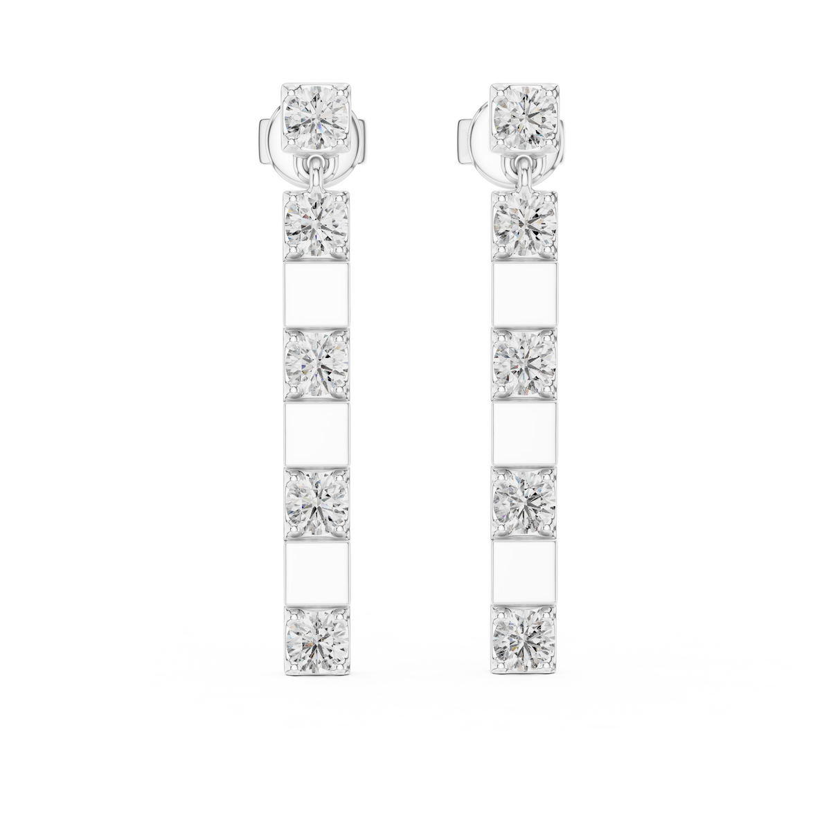 Calienne Diamond Link Bar Drop