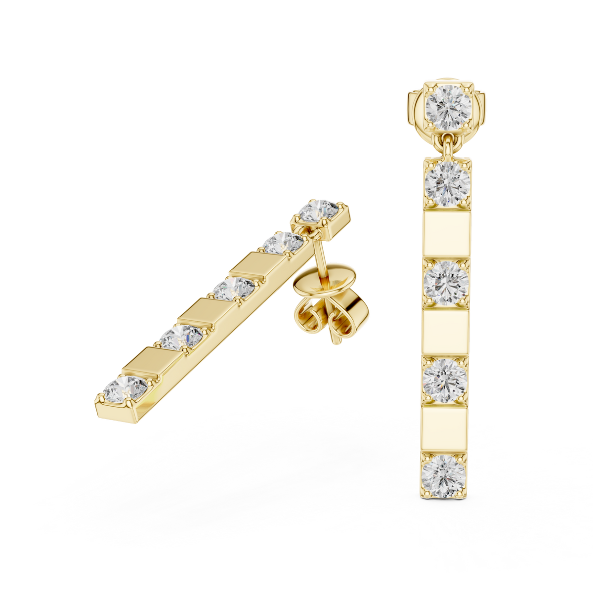 Calienne Diamond Link Bar Drop