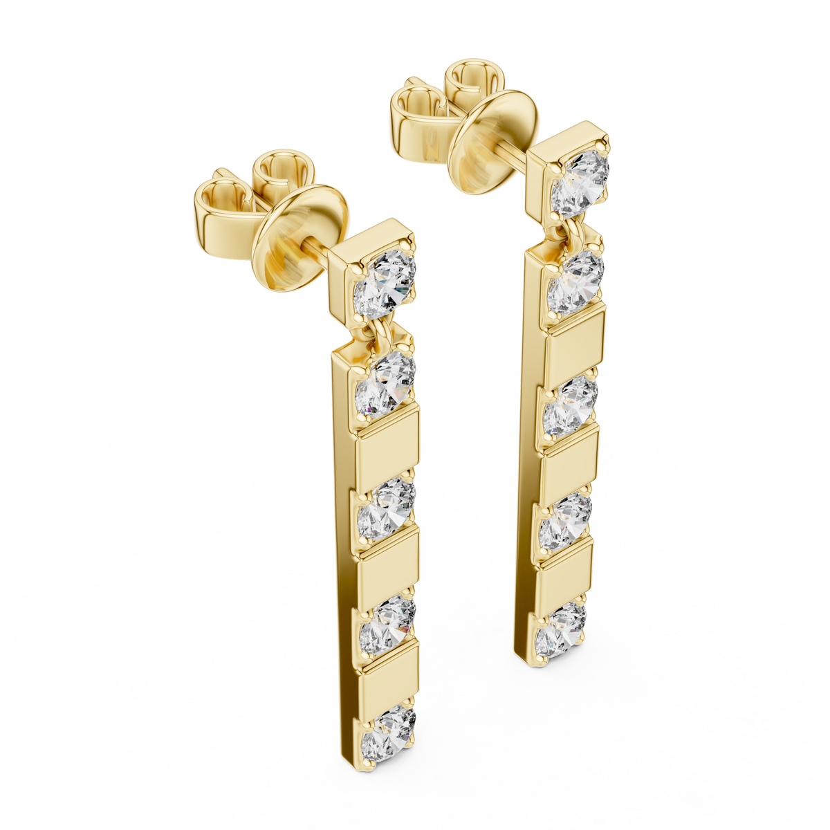 Calienne Diamond Link Bar Drop