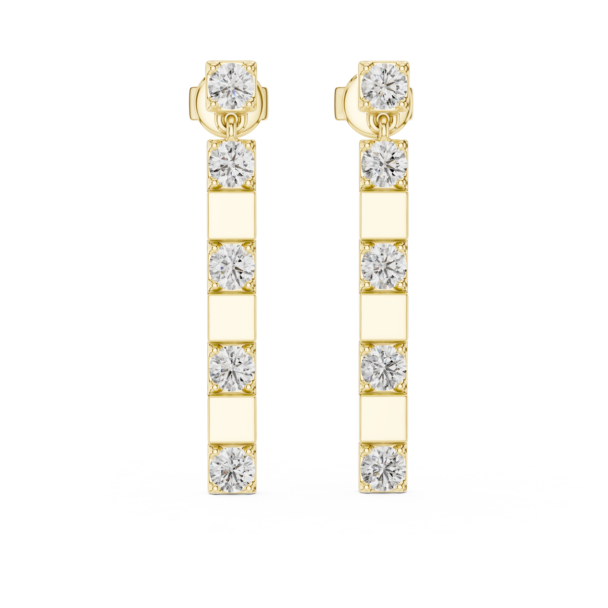 Calienne Diamond Link Bar Drop