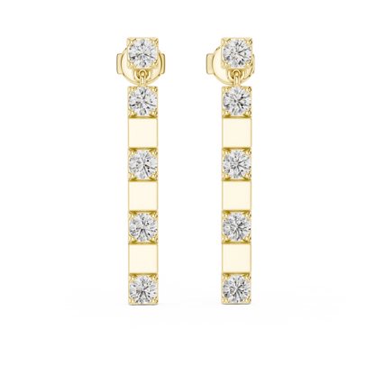 Calienne Diamond Link Bar Drop