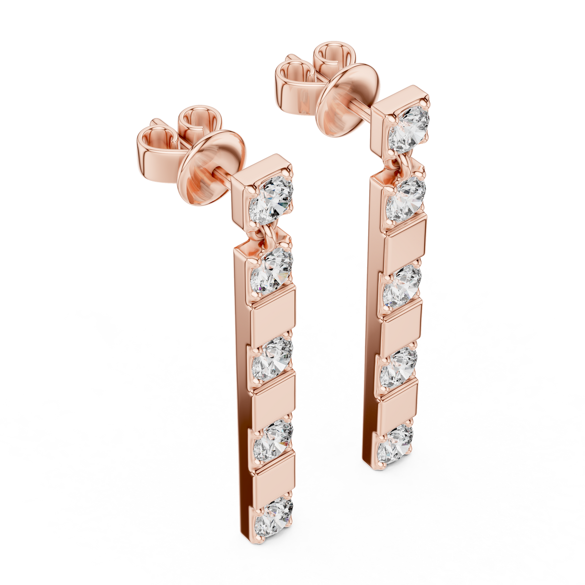 Calienne Diamond Link Bar Drop
