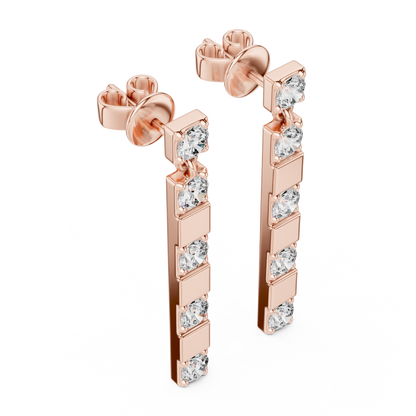 Calienne Diamond Link Bar Drop