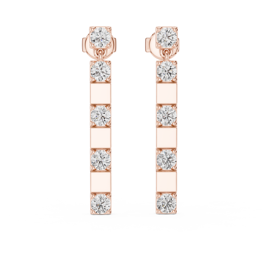 Calienne Diamond Link Bar Drop