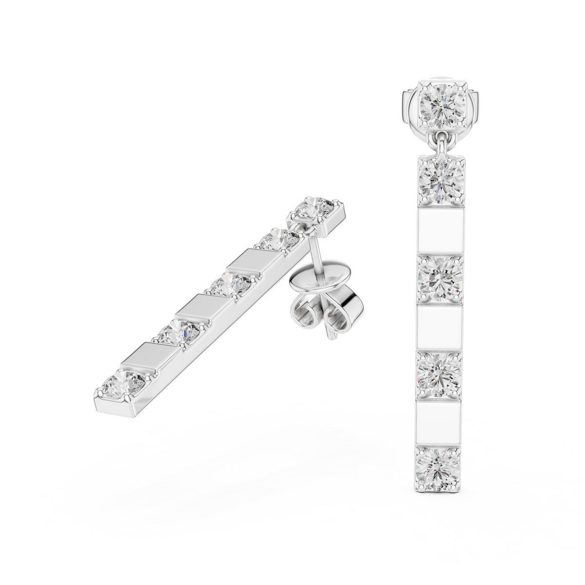 Calienne Diamond Link Bar Drop