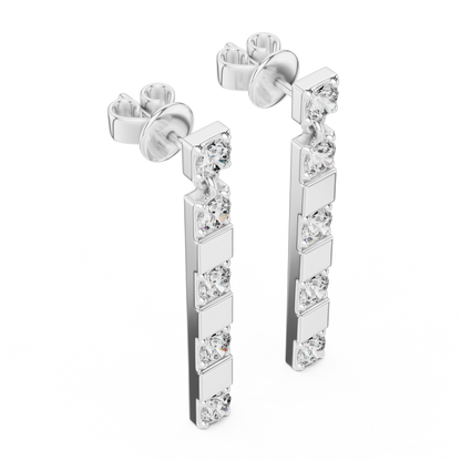 Calienne Diamond Link Bar Drop