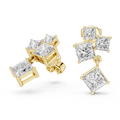Averelle Princess Cluster Drop Earring