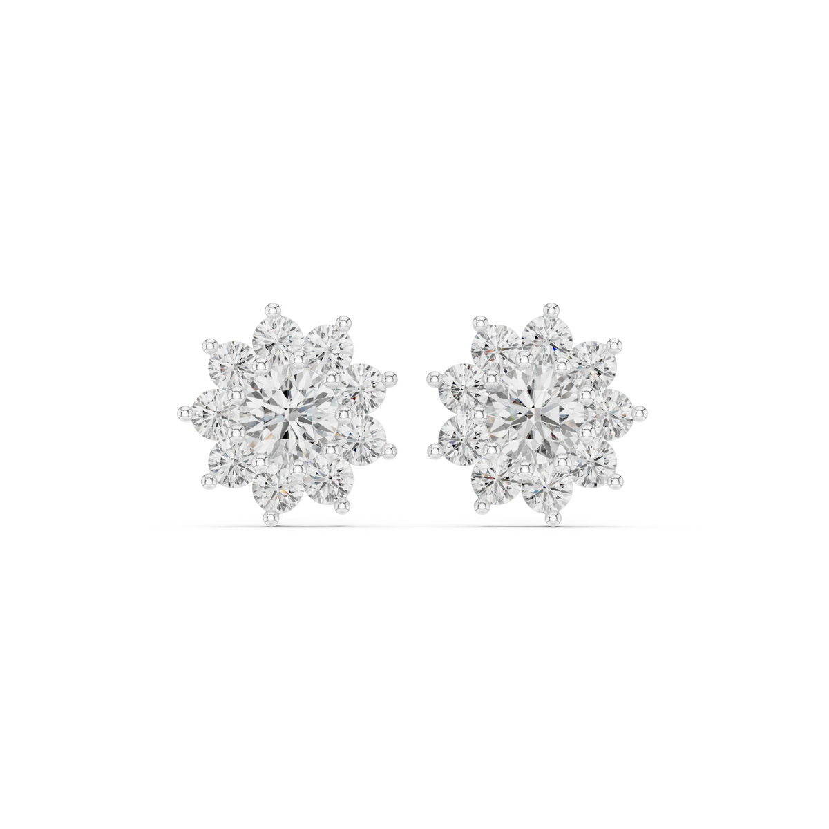 Virelia Radiant Floral Cluster Studs