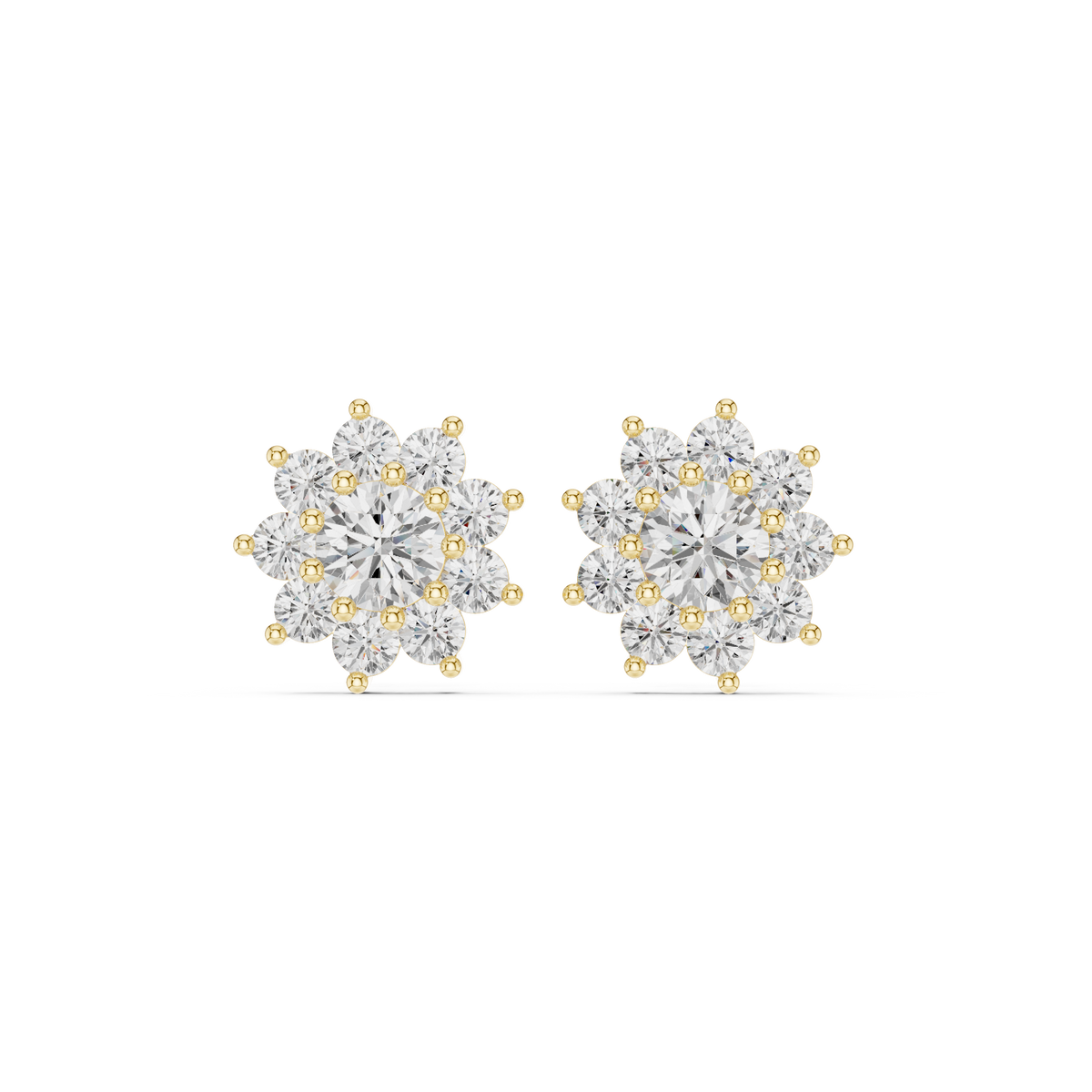 Virelia Radiant Floral Cluster Studs