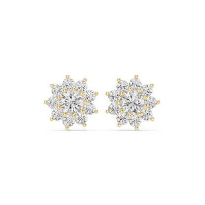 Virelia Radiant Floral Cluster Studs